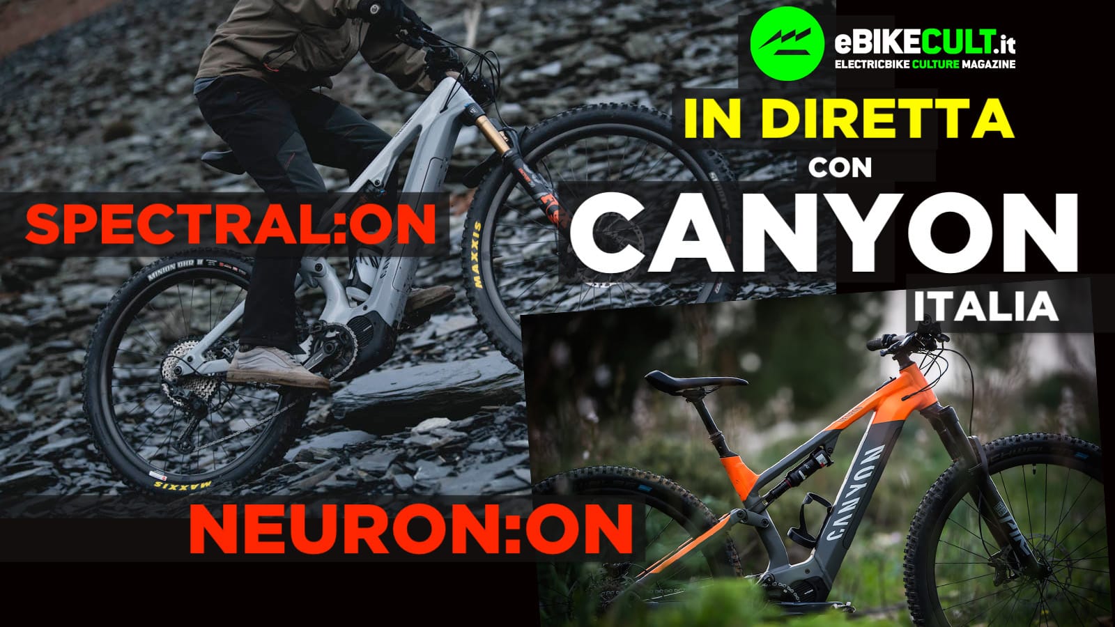 LIVE - Nei dettagli delle nuove Canyon Spectral:ON e Neuron:ON -  eBikeCult.it