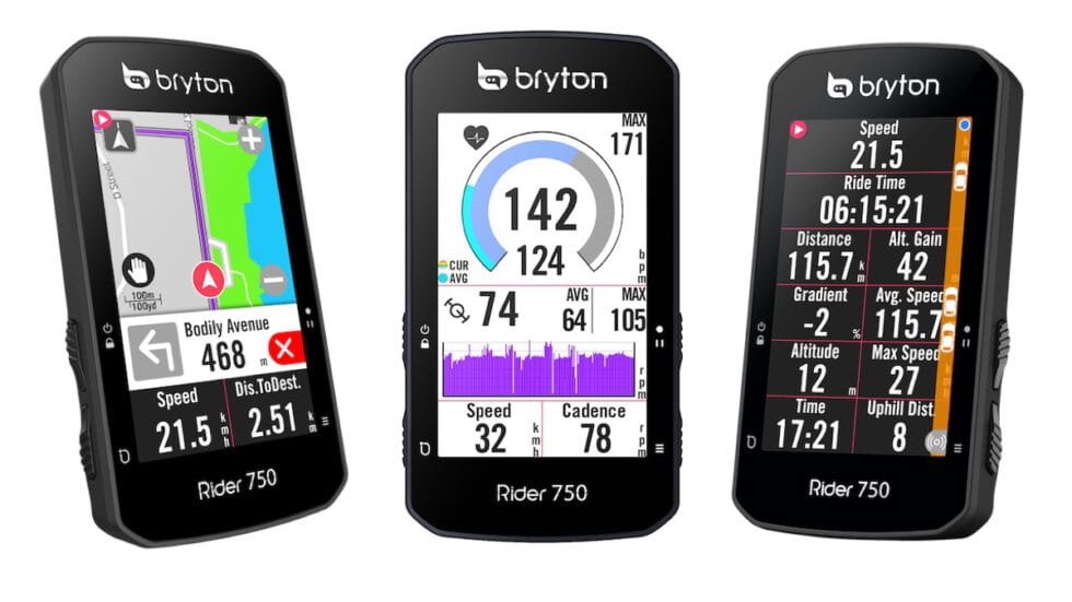 Nuovo Bryton Rider 750: super completo e compatibile con Shimano Steps